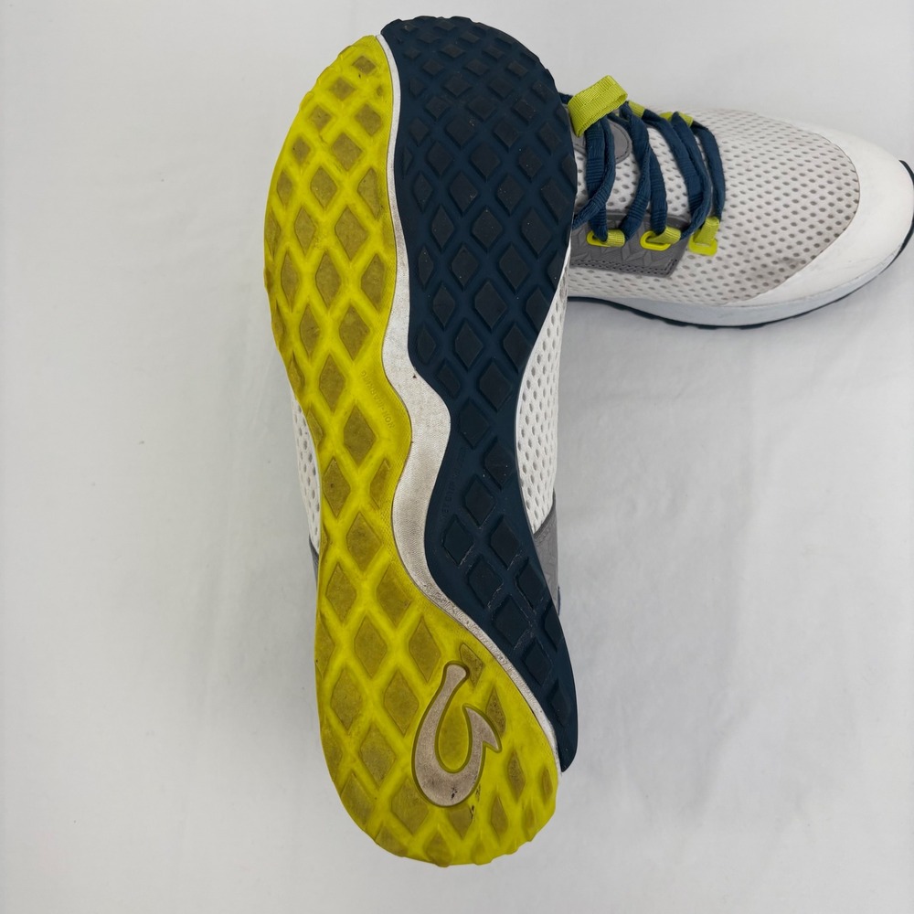 OluKai‎ Wailuku Mesh Athletic Running Sneakers Shoes Bright White Lagoon Size 11 - Picture 11 of 12